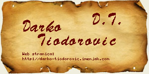 Darko Tiodorović vizit kartica
